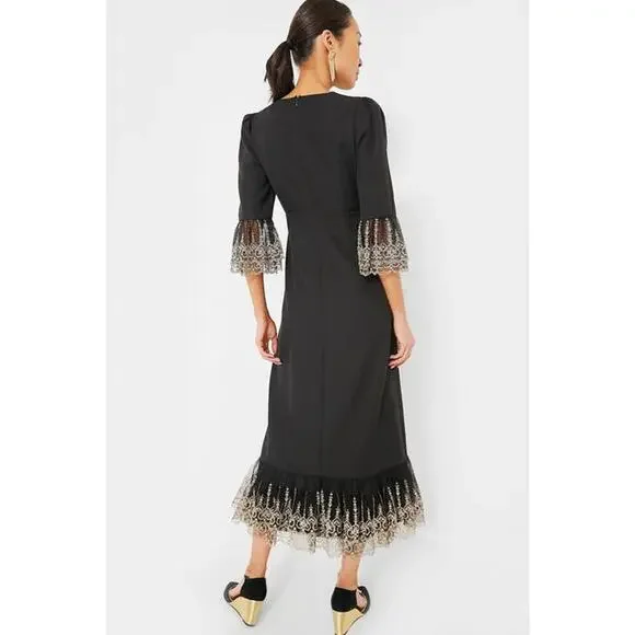 POMANDER PLACE Black Lillith Dress Size M NWT Retail $188 Tuckernuck - Picture 2 of 7